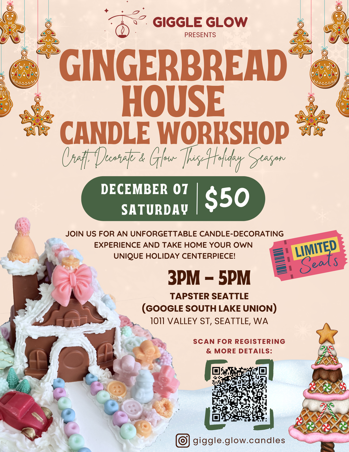 Gingerbread Candle Workshop