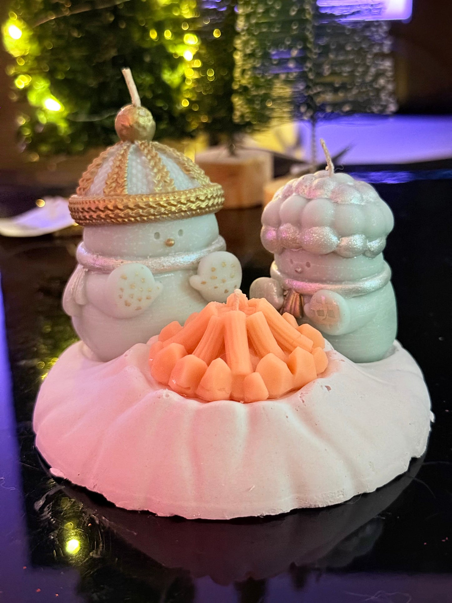 Snowman Candle Gift Set