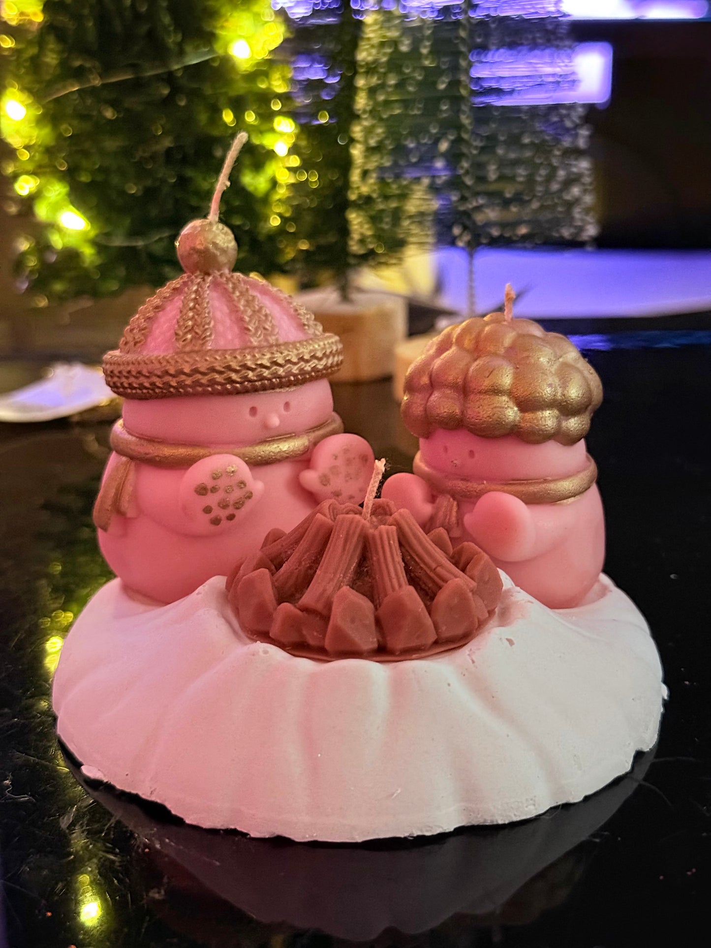 Snowman Candle Gift Set