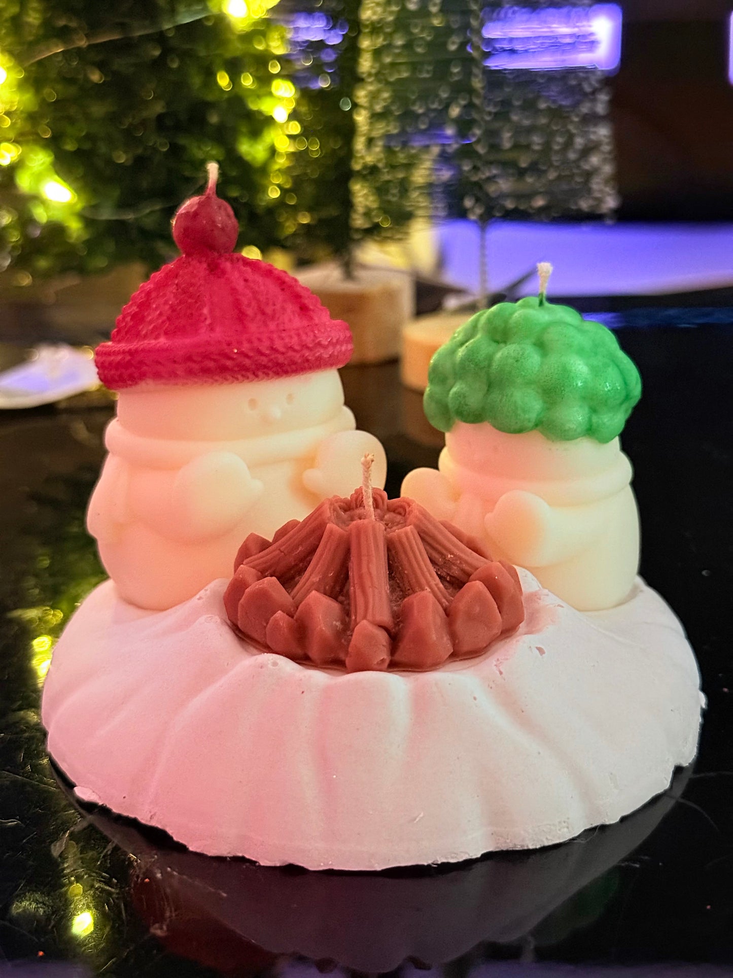 Snowman Candle Gift Set