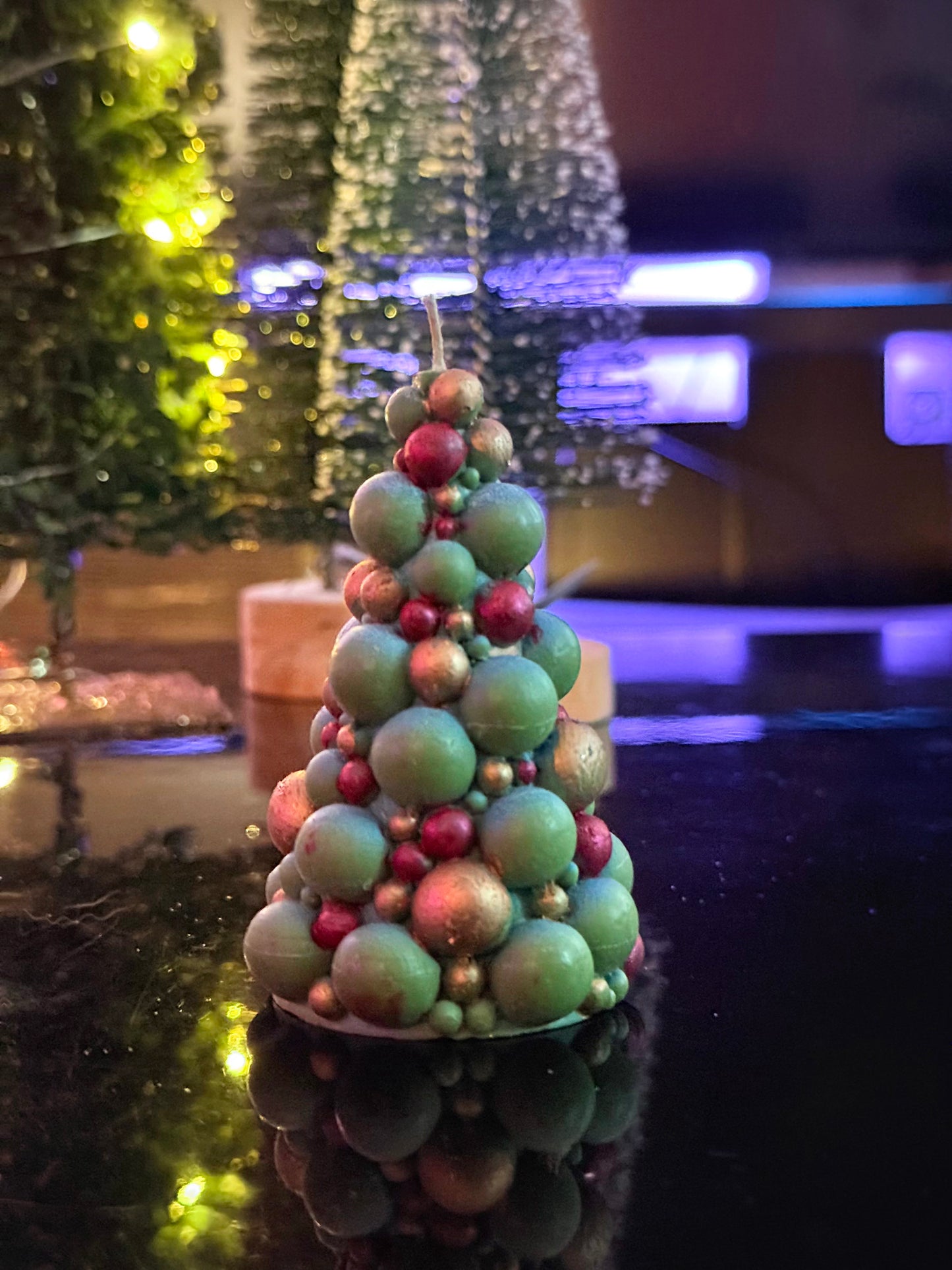Christmas Bubble Tree Candle