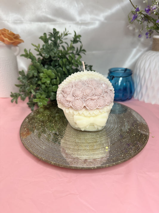 Flower Basket Candle