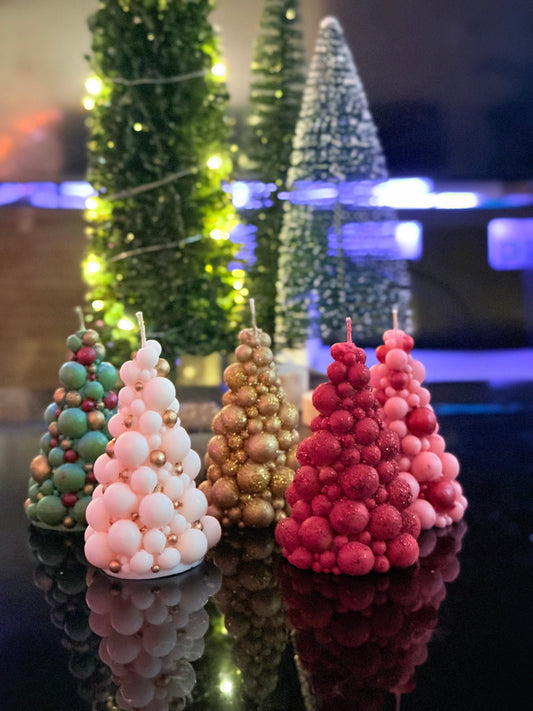 Christmas Bubble Tree Candle
